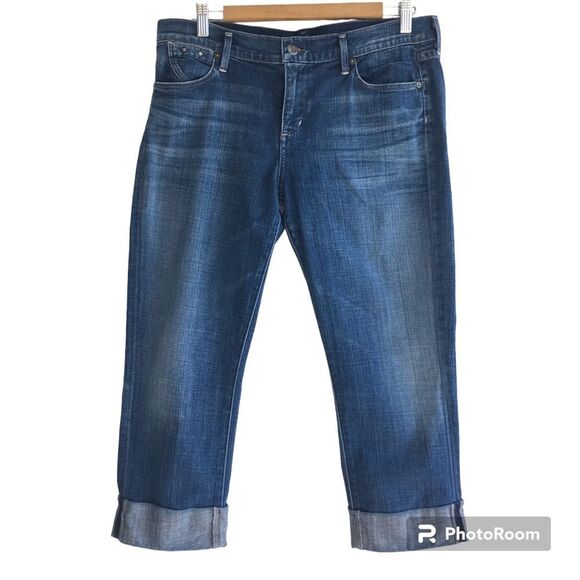 Citizens of Humanity Jeans Dani Cropped Straight Cuffed Women's Size 32 - Picture 2 of 10